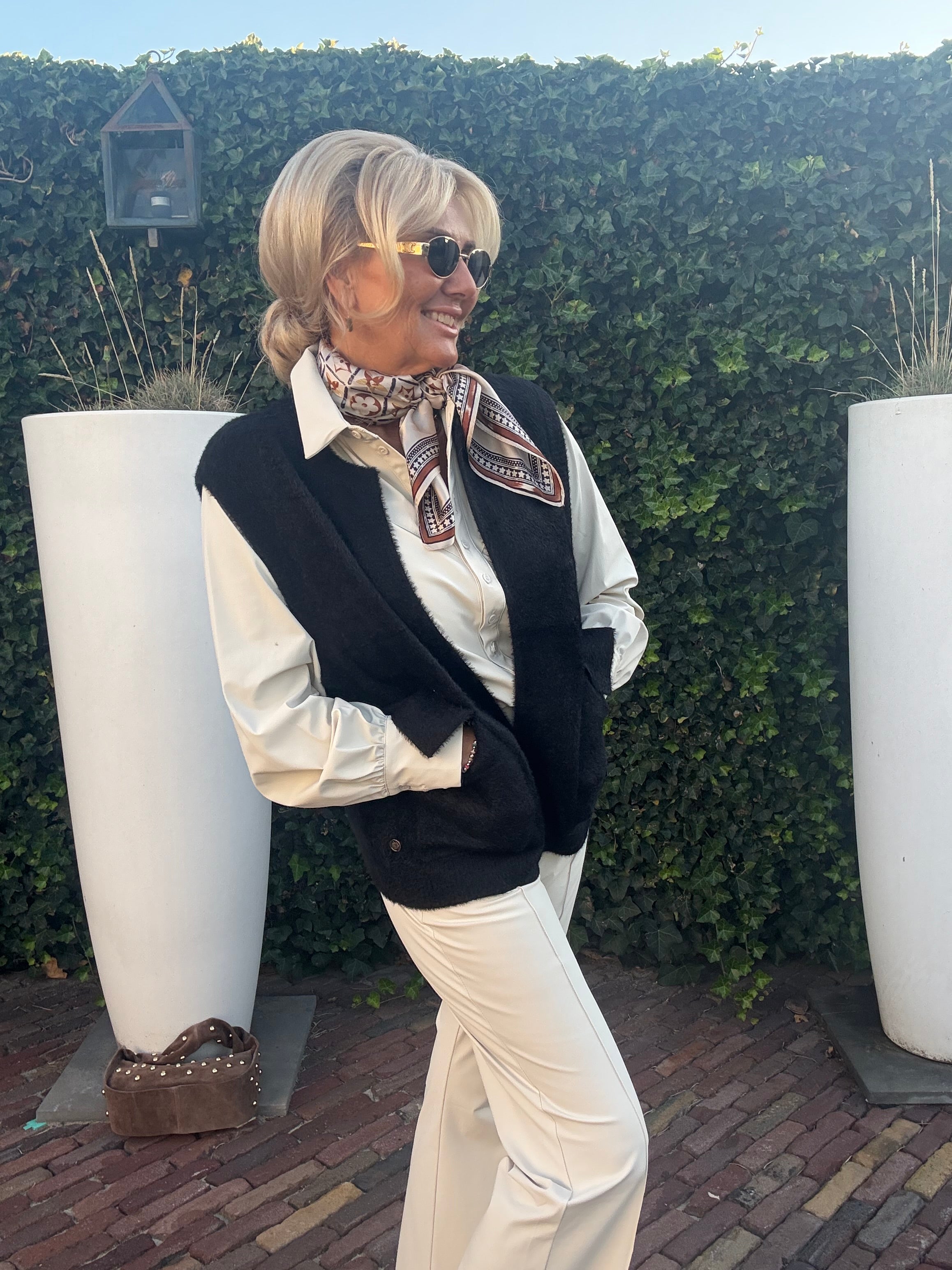 Triple Nine Gilet TR9001 Fluffy Zwart